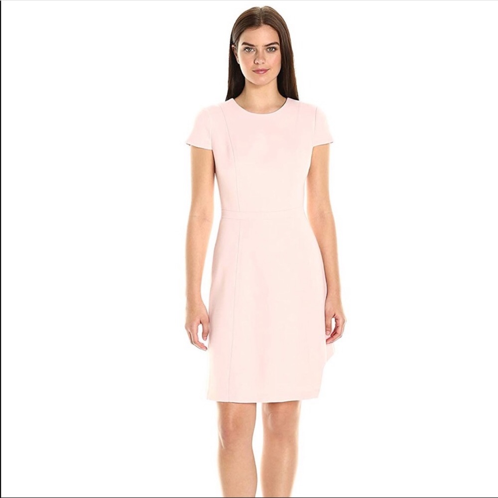 Eliza J Pastel Pink cap sleeve dress